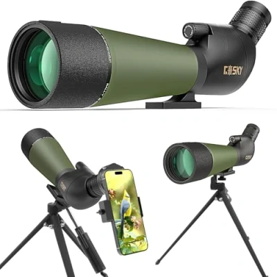 Abbildung von Gosky Spektiv Vogelbeobachtung 20 60 x 80 Porro Prism für sportschützen wasserdichtes das Schießen von Wildlife Scenery