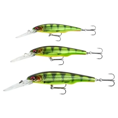 Abbildung von Savage Gear Gravity Twitch DR Köder, naturgetreuer Raubfischköder mit Tungsten Langwurfsystem, rasante Dart Action, eingebaute Rassel, Spinnstopps, Barsch, Hecht, Red Tiger, 8,3cm, 11g
