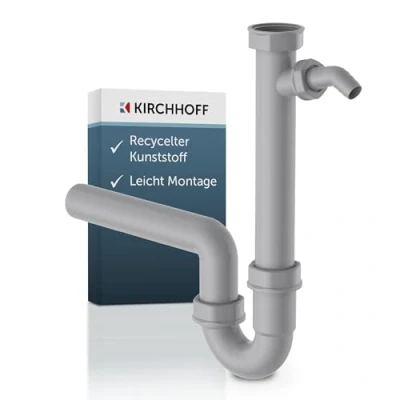 Abbildung von Kirchhoff Siphon ECO SAVE, (Set), KS Spültisch Röhrensiphon, 1 1/2&quot;IG x 40 mm, mit 3/4&quot; Geräteanschluss