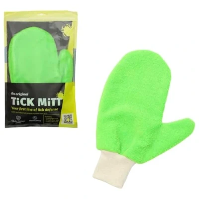 Abbildung von TiCK MiTT Zecken Handschuh (Müheloser Entferner für Mensch &amp; Tier, Perfekt zum Entfernen ohne Chemie, Alternative zur Zeckenzange Zeckenhalsband Hunde)