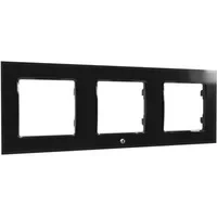Abbildung von SHELLY Home Accessories Wall Frame 3&quot; Wandtaster Rahmen 3 Fach Schwarz