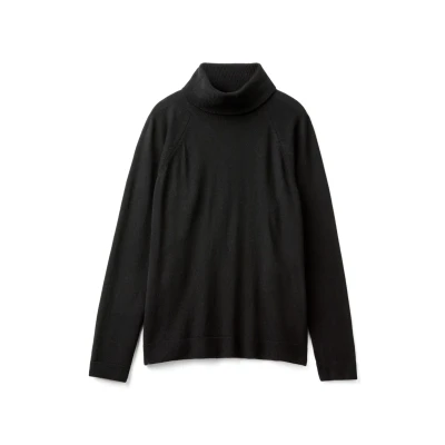 Abbildung von United Colors of Benetton Turtleneck Strickpullover, Damen, Größe: 32, Black