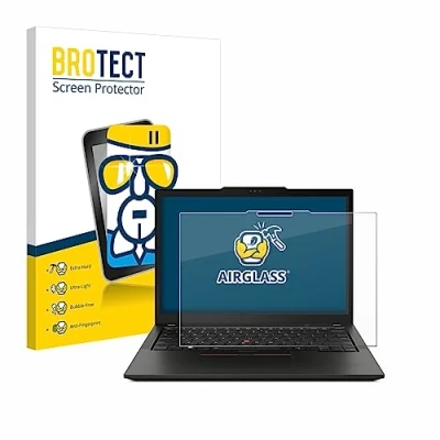 Abbildung von BROTECT Schutzglas für Lenovo ThinkPad X13 Yoga Gen 4 Schutzfolie Panzer Folie Glas [Extrem Kratzfest 9H, Anti Fingerprint, Ultra Transparent]