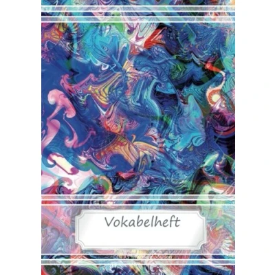 Abbildung von Vokabelheft DIN A5 Farbkomposition: 70 Seiten liniert, zweispaltig (Motiv Vokabelhefte)