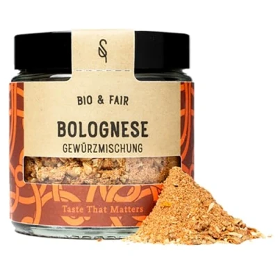 Abbildung von SoulSpice Bio Bolognese Gewürz 65g natürliche Gewürzmischung für authentische italienische Spaghetti Sauce 100% und Fairtrade