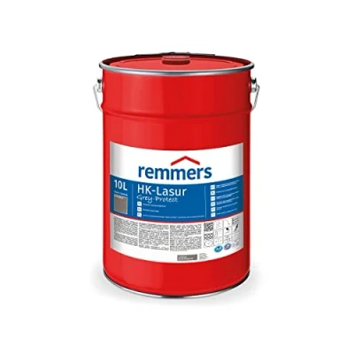 Abbildung von Remmers HK Lasur 3in1 Grey Protect graphitgrau, 10 Liter, Holzlasur aussen, 3n1: Imprägnierung, Grundierung &amp; Lasur, Holzschutz vor Feuchtigkeit UV Strahlung