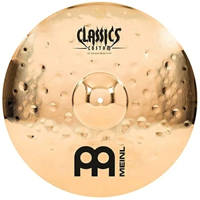 Abbildung von Meinl Cymbals Classics Custom Extreme Metal Crash — 18 Zoll (Video) Schlagzeug Becken (45,72cm) B12 Bronze, Brilliantes Finish (CC18EMC B)