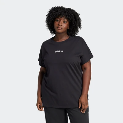 Abbildung von adidas Sportswear Essentials Linear PLUS SIZE Tshirt basic, Damen, Größe: 50 52, Black/white