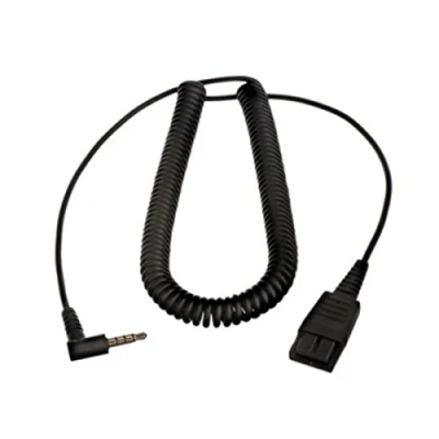 Abbildung von Jabra 8800 01 102 Anschlusskabel QD auf Klinke für Apple Mac Books Schwarz, 3,5 mm