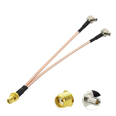 Abbildung von Bingfu SMA Buchse auf Dual TS9 Stecker Adapter Kabel 15cm 4G LTE WiFi Antennen Verlängerungs Kompatibel mit Jetpack AT&amp;T MiFi Mobiler Hotspot Router USB Modem AirCard AC791L 6620L