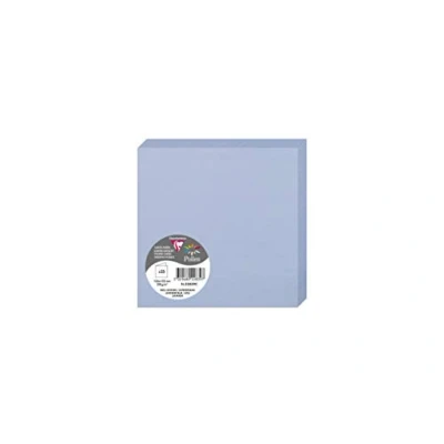 Abbildung von Clairefontaine 22839C Packung (mit 25 Doppelkarten Pollen, Gefaltet, 135 x mm) 210g, lavendelblau