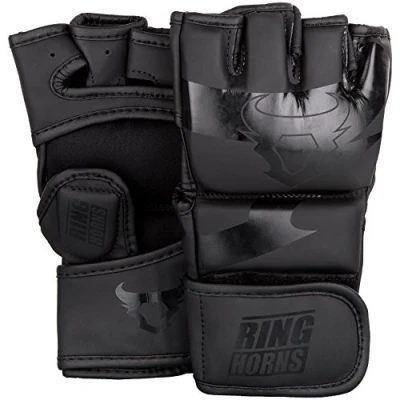Abbildung von Ringhorns Unisex Charger Mma Handschuhe, Schwarz Schwarz, Large X EU