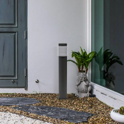Abbildung von Ledvance ENDURA HYBRID RONDO Außenleuchte, Hybridleuchte, 4W, 250lm, warmweiße Lichtfarbe, 3.000K Farbtemperatur, dunkelgrau, Edelstahl, IP44 &amp; IP67 Schutzklasse, Solar Stromnetzbetrieb