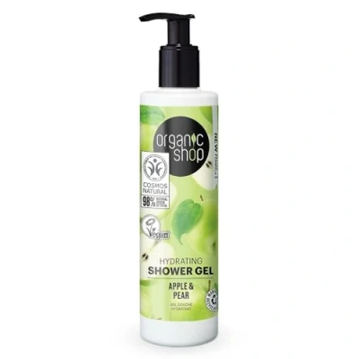 Abbildung von Organic Shop Feuchtigkeitsspendendes Duschgel, Apfel und Birne, 280 ml