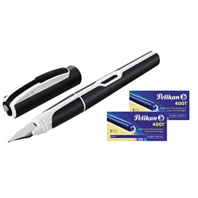 Abbildung von Pelikan Füllfederhalter Füllhalter Style black white M Feder