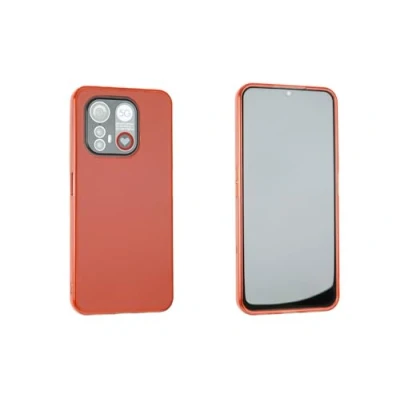 Abbildung von caseroxx Schutz Hülle TPU kompatibel mit Emporia Smart 6 / ME.6, Gummi Handy Tasche rot