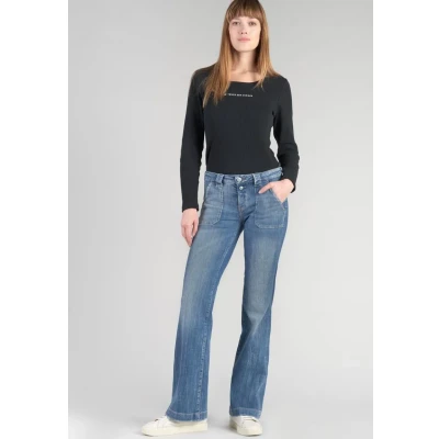Abbildung von Le Temps Des Cerises Flared Jeans, Damen, Größe: 24x32, Bleu