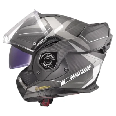Abbildung von LS2, Modularer Motorradhelm ADVANT X CARBON HORIZON Matt Silver Grey, 3XL