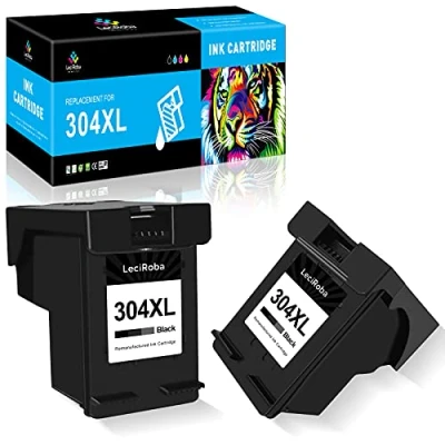Abbildung von LeciRoba 304 XL für HP Schwarz und druckerpatronen 5010 5020 5030 5032 DeskJet 2620 2622 2630 2632 2633 2634 3720 3730 3733 3735 3750 3760 3764 (2 Schwarz)