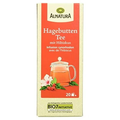 Abbildung von Alnatura Bio Hagebutte Tee mit Hibiskus, 20 Beutel, 50g