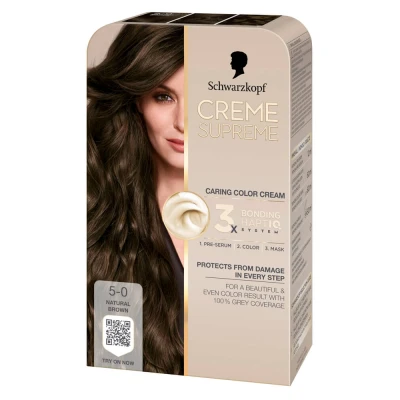 Abbildung von Schwarzkopf Creme Supreme 5 0 Natural Brown