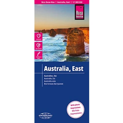 Abbildung von Reise Know How Landkarte Australien, Ost / Australia, East (1:1.800.000): reiß und wasserfest (world mapping project)