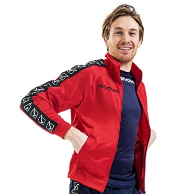 Abbildung von Givova Unisex Tricot Band Jacke, Rot, XL