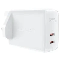 Abbildung von GaN Ladegerät (UK Stecker) 2x USB Typ C 50 W, Power Delivery, PPS, Q3 3.0, AFC, FCP
