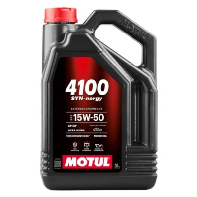 Abbildung von Motul 4100 Power 15W 50 5l Motoröl 100273 AUDI: 80 B3, B2, A3 Sportback, VOLKSWAGEN: Polo II Coupe, GOLF 3 Variant, TRANSPORTER 4 Bus