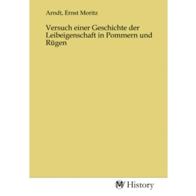 Abbildung von Versuch einer Geschichte der Leibeigenschaft in Pommern und Rügen