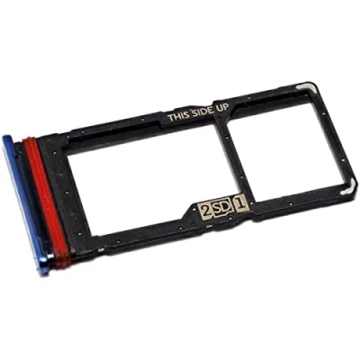 Abbildung von Simkartenhalter passend für Motorola Moto G100 (XT2125) + Micro SD Speicherkartenfach, Originalersatz, Blau
