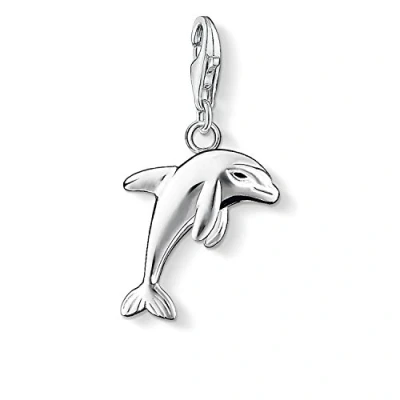 Abbildung von Thomas Sabo Damen Charm Anhänger Delfin Club 925 Sterling Silber 0750 007 12