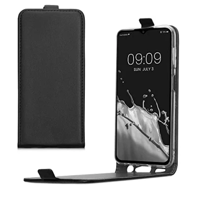 Abbildung von kwmobile Schutzhülle kompatibel mit Samsung Galaxy A13 4G Hülle Handy Flip Case Handyhülle Schwarz
