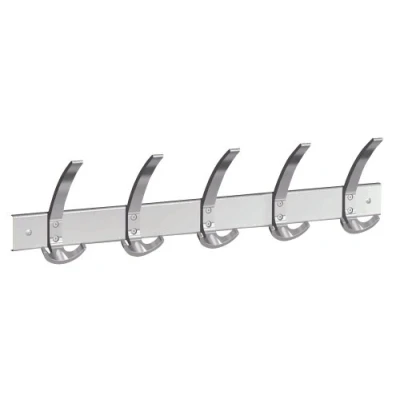 Abbildung von Kerkmann Wandgarderobe public alusilber 65,0 x 17,0 cm 15 Haken