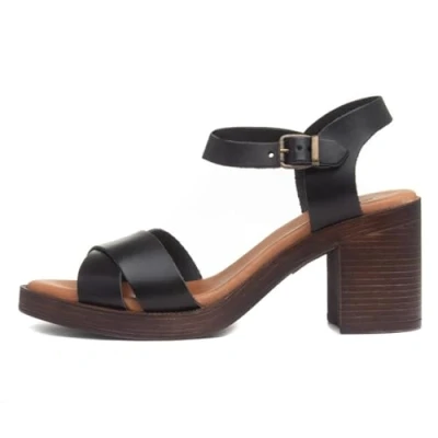 Abbildung von Hush Puppies Damen Georgia Heeled Sandale mit Absatz, Schwarz, 41.5 EU
