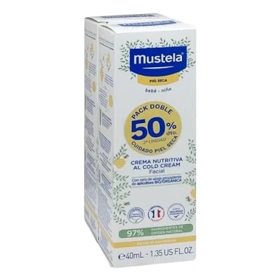 Abbildung von MUSTELA Pflegende Gesichtscreme Cold Cream und Bienenwachs Bio DUPLO 40 ml+40 ml