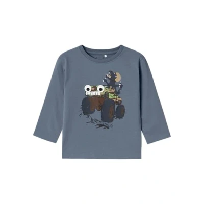 Abbildung von Name it Nmmstan Langarmshirt für Kinder, Größe: 92, Flint stone