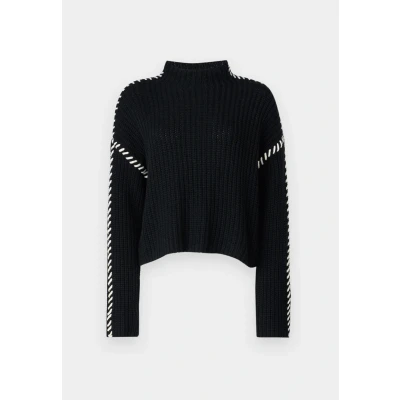 Abbildung von Vero Moda Vmnewcream Funnelneck Pullover Strickpullover, Damen, Größe: Medium, Black/birch
