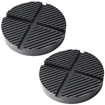 Abbildung von 2Pcs Wagenheber Gummiauflage Gummiklotz Gummiblock Hebebühne Gummimatte Jack Unterstellbock 127x25m