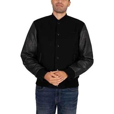 Abbildung von Schott NYC Herren LCUSA Lederjacke, Schwarz/Schwarz, XX Large