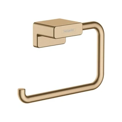 Abbildung von hansgrohe Handtuchring AddStoris, Handtuchhalter, Brushed Bronze