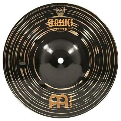 Abbildung von Meinl Cymbals Classics Custom Dark Splash — 10 Zoll (Video) Schlagzeug Becken (25,40cm) B12 Bronze, Dunkles Finish (CC10DAS)
