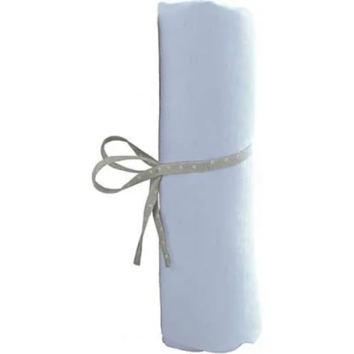 Abbildung von BabyCalin BBC414706 Spannbettuch, 70cm x 140cm, Himmelblau, blau, 1 Stück