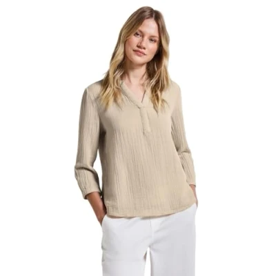Abbildung von STREET ONE Damen A345607 Musselin Tunika, Coastal Beige, 38