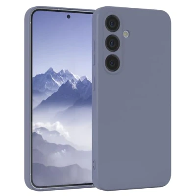Abbildung von EAZY Case Silikonhülle für Galaxy S25 Hülle Silikon weich stoßfeste Handyhülle Schutzhülle mit Kameraschutz Dünn Premium Schutz Cover TPU Phone Bumper in Eisblau