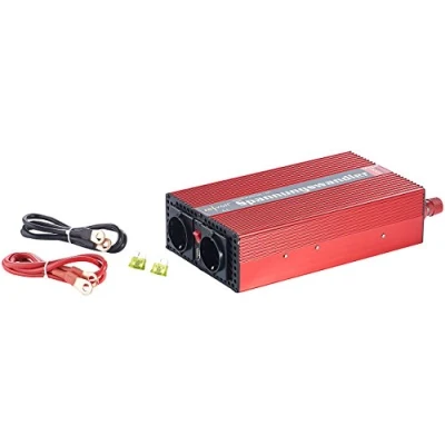 Abbildung von revolt Sinus Spannungswandler: 1.000W Kfz Spannungswandler auf 2X 230 V, USB, 2.000 W Spitzenlast (Spannungswandler 12V 230V, Auto, Wechselrichter Inverter)