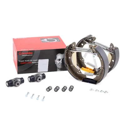 Abbildung von BREMBO KIT &amp; FIT K 85 023 Bremsensatz, Trommelbremse SKODA: Fabia III Schrägheck, 2 Combi, Kombi, SEAT: Ibiza 4 Schrägheck kfzteile,