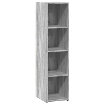 Abbildung von vidaXL Highboard, Sideboard mit Stauraum, Kommode Schrank für Wohnzimmer, Anrichte Beistellschrank Mehrzweckschrank, Grau Sonoma Holzwerkstoff