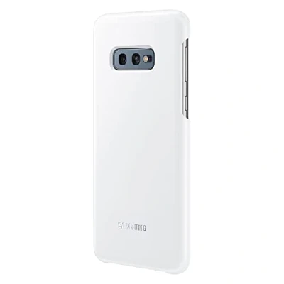 Abbildung von Samsung Galaxy S10e Hülle Kunstleder Hard Case/Backcover Handyhülle Weiß