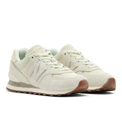 Abbildung von New Balance WL574 Sneaker low, Damen, Größe: 38, Sea salt Leder und textil